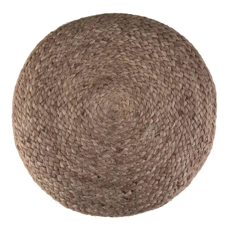 Pouf rond marron WYNDENHALL