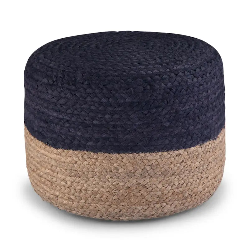 Pouf rond marron WYNDENHALL