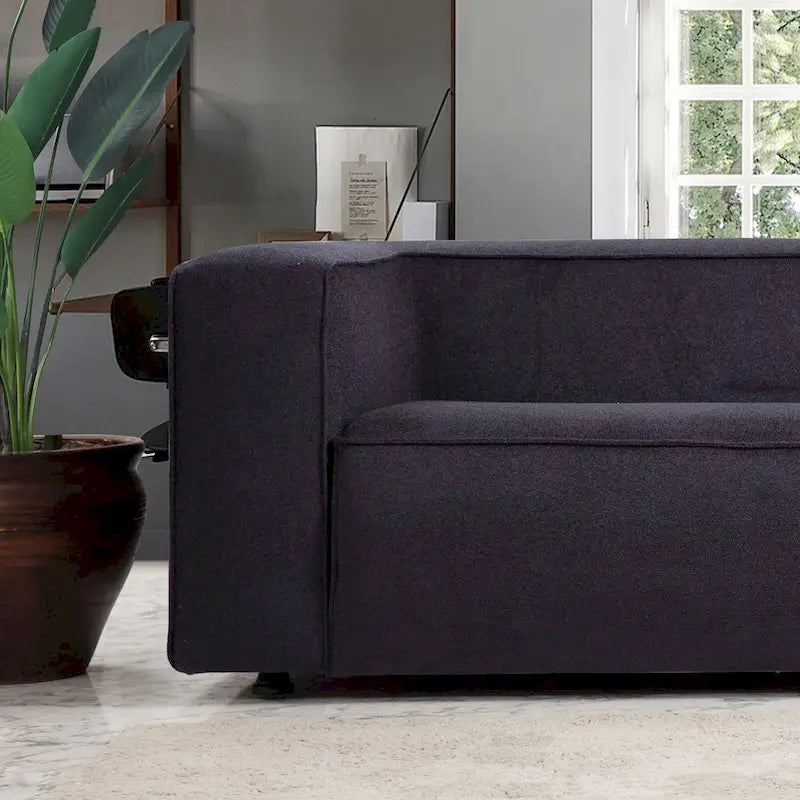 Canapé Belinda style Mid-Century Modern, canapé de salon en bouclette française