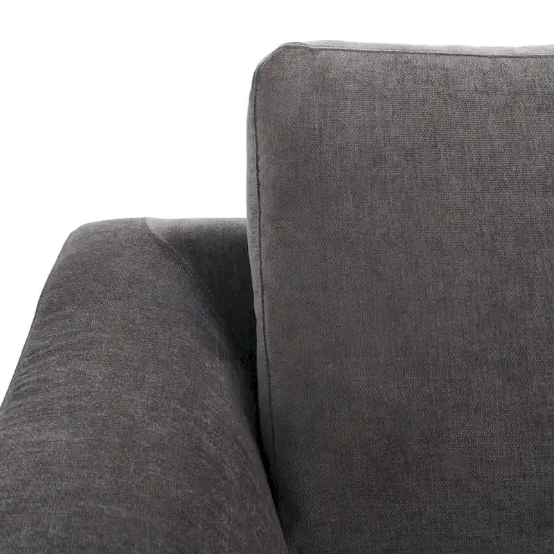 Canapé en velours gris anthracite SAFAVIEH Couture Nicholsen