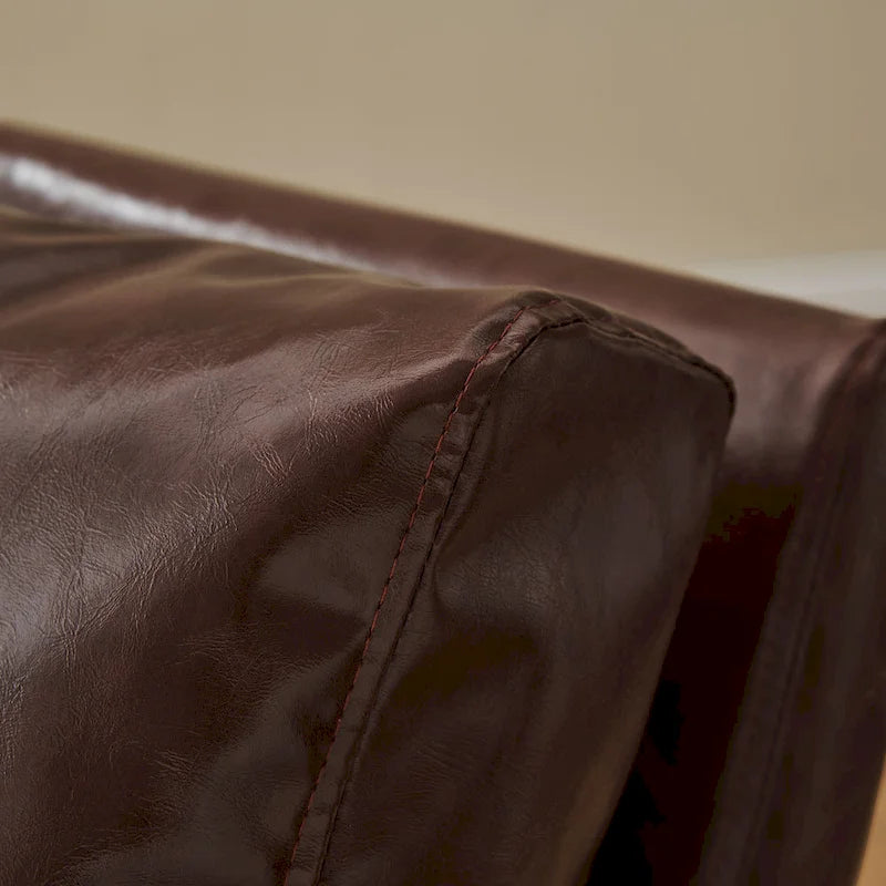 Fauteuil Art Leon moderne en similicuir avec structure en acier