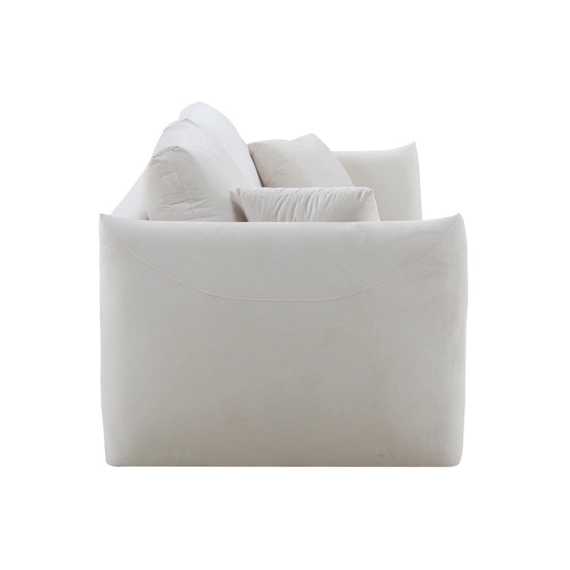 Canapé 3 places moderne en tissu rembourré de 85 pouces de large pour salon