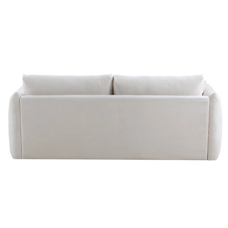 Canapé 3 places moderne en tissu rembourré de 85 pouces de large pour salon