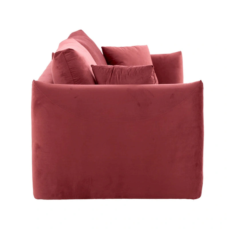 Canapé 3 places moderne en tissu rembourré de 85 pouces de large pour salon