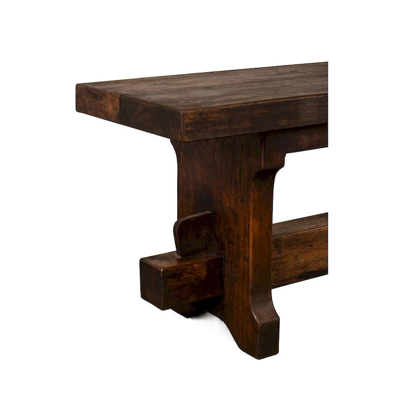 Banc d'intérieur en bois de grange massif recyclé, fabriqué à la main, largeur 54 ou 72 pouces.