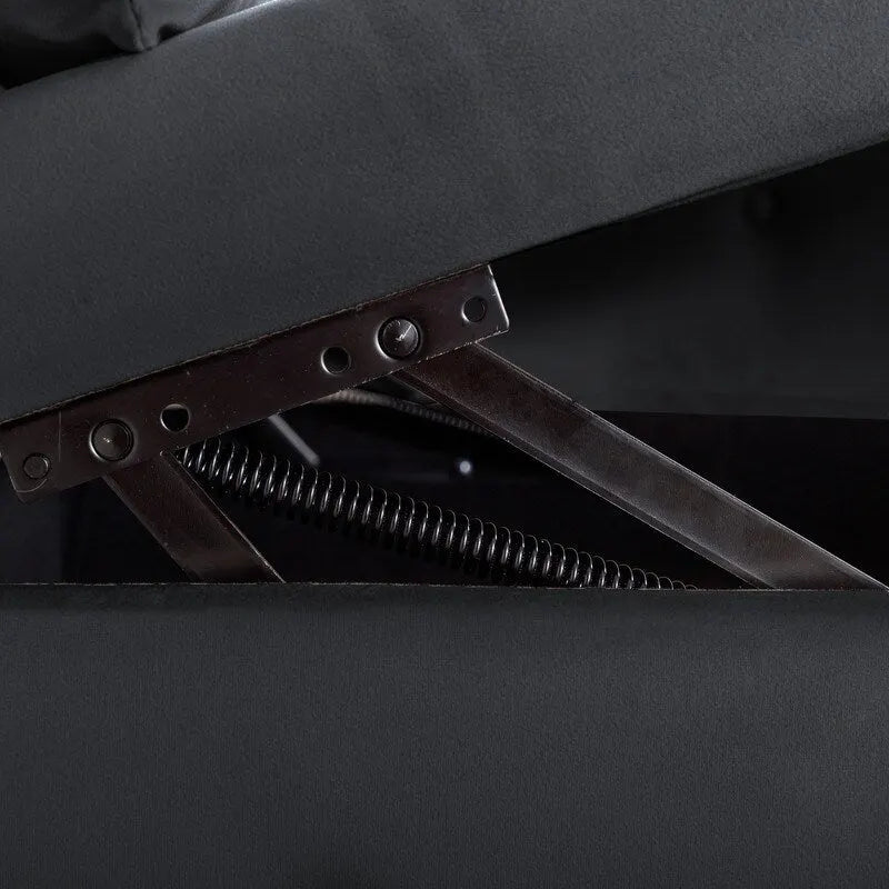 Chaise longue d'intérieur, fauteuil lounge en velours pour chambre à coucher avec rangement et coussin, chaise longue moderne rembourrée à accoudoirs arrondis
