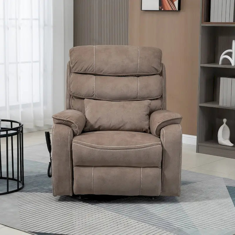 Fauteuil inclinable surdimensionné phare avec chargement sans fil, massage et chauffage