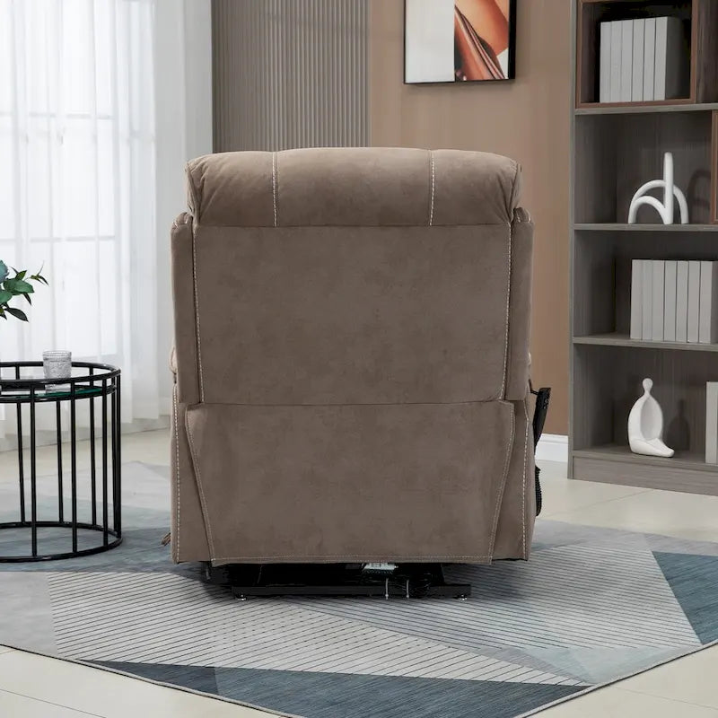 Fauteuil inclinable surdimensionné phare avec chargement sans fil, massage et chauffage