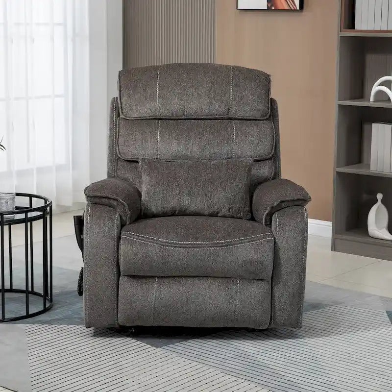 Fauteuil inclinable surdimensionné phare avec chargement sans fil, massage et chauffage