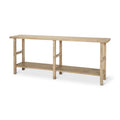 Table console Rosie en bois blond (grand modèle)