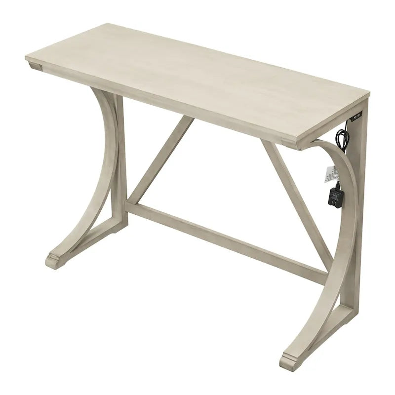 Ensemble de table à manger 3 pièces style ferme, hauteur comptoir