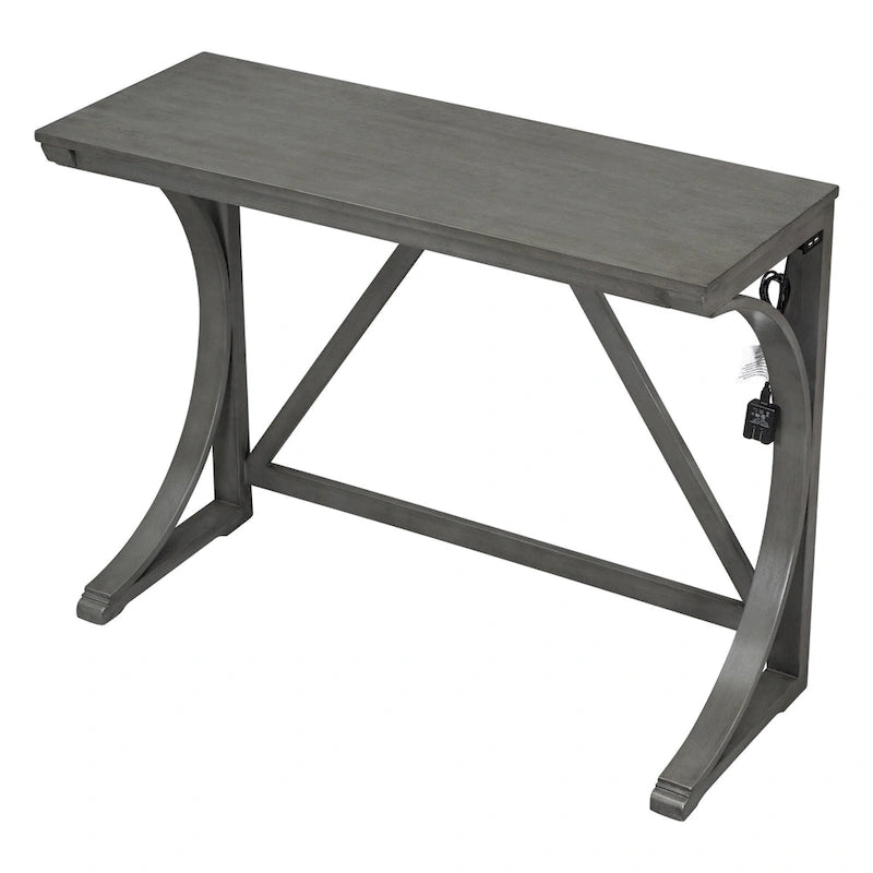 Ensemble de table à manger 3 pièces style ferme, hauteur comptoir