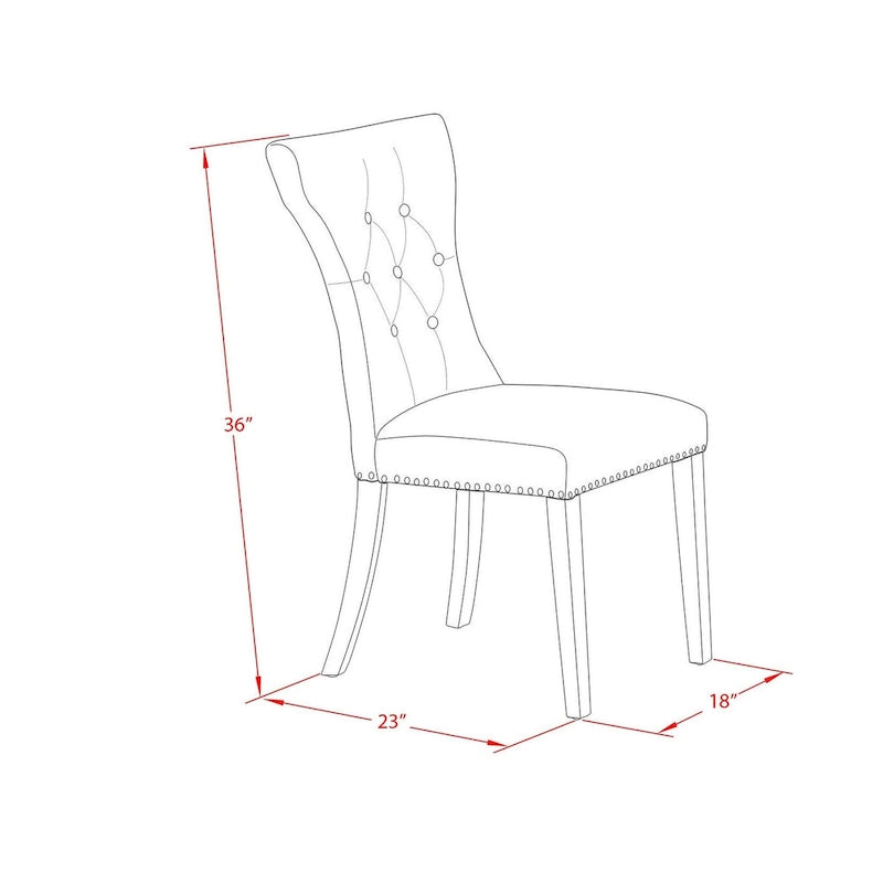 Ensemble de salle à manger 3 pièces East West Furniture : une table de cuisine avec pied central et 2 chaises Parsons en tissu lin (options de finition)