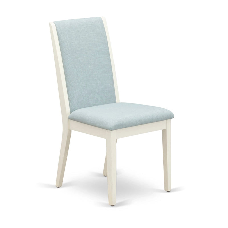 Chaises Parson Lancy d'East West Furniture - Chaises de salle à manger rembourrées en tissu lin, ensemble de 2, (Options de finition)