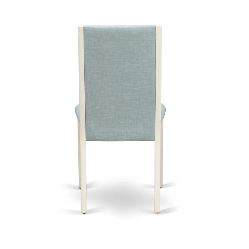 Chaises Parson Lancy d'East West Furniture - Chaises de salle à manger rembourrées en tissu lin, ensemble de 2, (Options de finition)