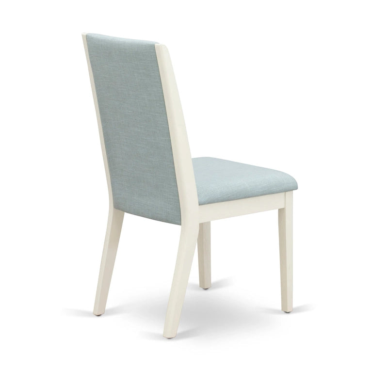 Chaises Parson Lancy d'East West Furniture - Chaises de salle à manger rembourrées en tissu lin, ensemble de 2, (Options de finition)