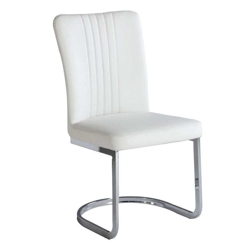Chaise d'appoint cantilever Somette Alisha à dossier capitonné, lot de 4