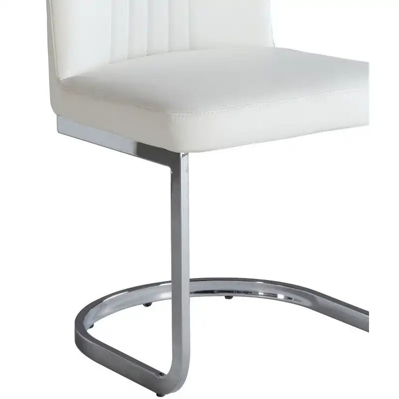 Chaise d'appoint cantilever Somette Alisha à dossier capitonné, lot de 4