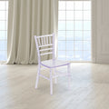 Chaises Chiavari empilables en résine pour enfants, idéales pour les événements formels (lot de 10)