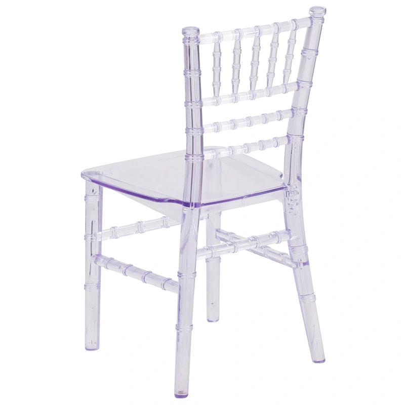 Chaises Chiavari empilables en résine pour enfants, idéales pour les événements formels (lot de 10)