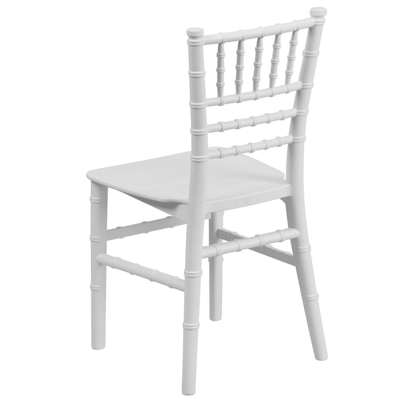 Chaises Chiavari empilables en résine pour enfants, idéales pour les événements formels (lot de 10)