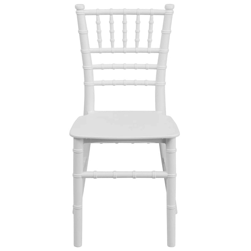 Chaises Chiavari empilables en résine pour enfants, idéales pour les événements formels (lot de 10)