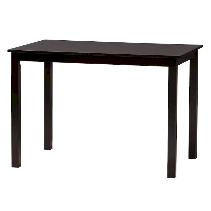 Ensemble de salle à manger Olympia moderne, recouvert de tissu et en bois finition marron