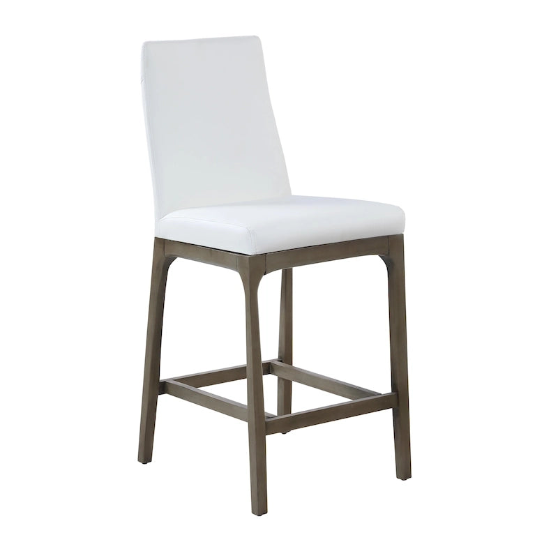 Tabouret de bar moderne Somette avec base en bois massif