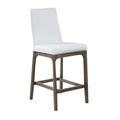 Tabouret de bar moderne Somette avec base en bois massif