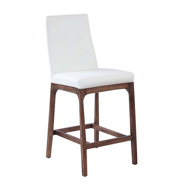 Tabouret de bar moderne Somette avec base en bois massif