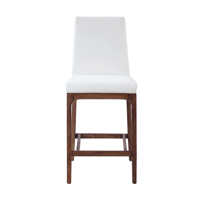 Tabouret de bar moderne Somette avec base en bois massif