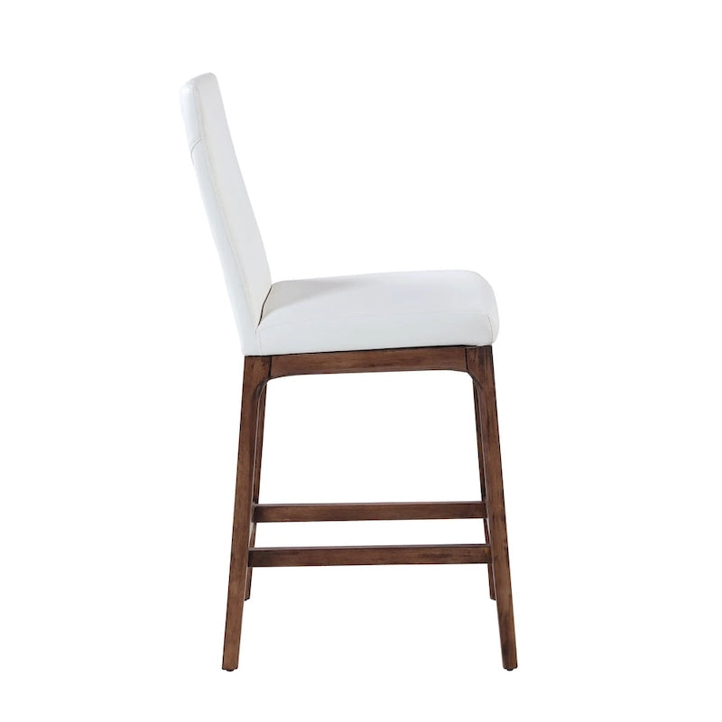 Tabouret de bar moderne Somette avec base en bois massif