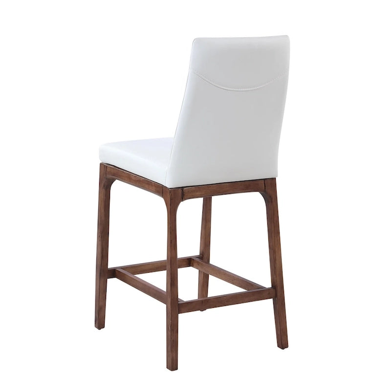 Tabouret de bar moderne Somette avec base en bois massif