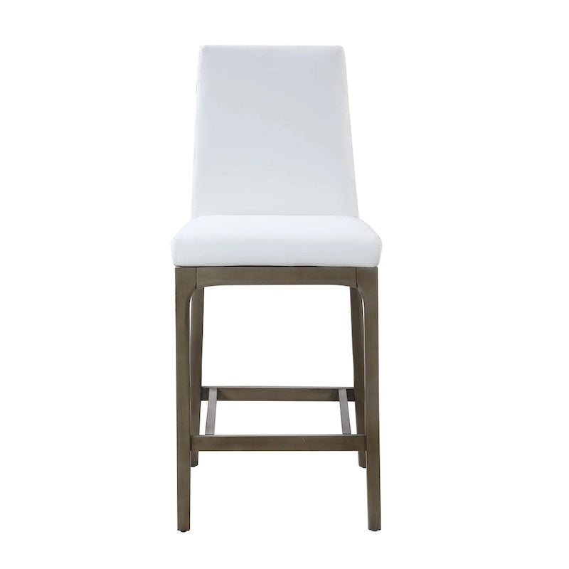 Tabouret de bar moderne Somette avec base en bois massif