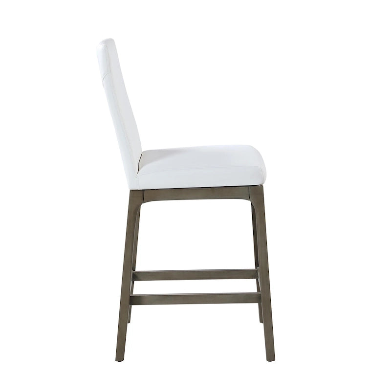 Tabouret de bar moderne Somette avec base en bois massif