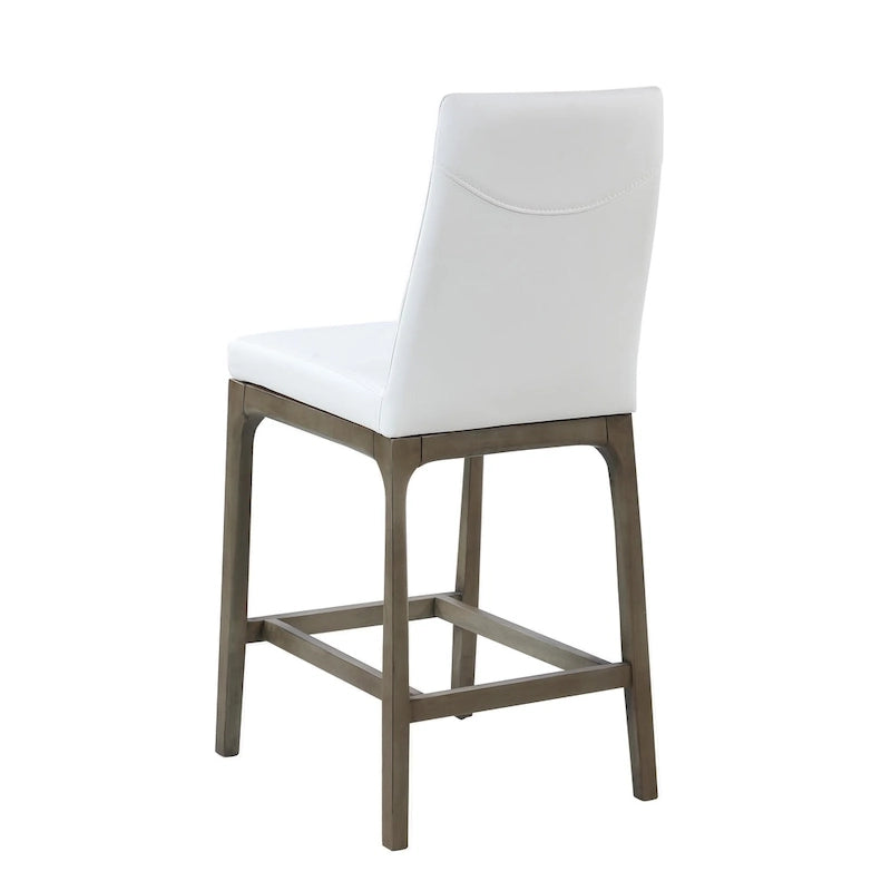 Tabouret de bar moderne Somette avec base en bois massif