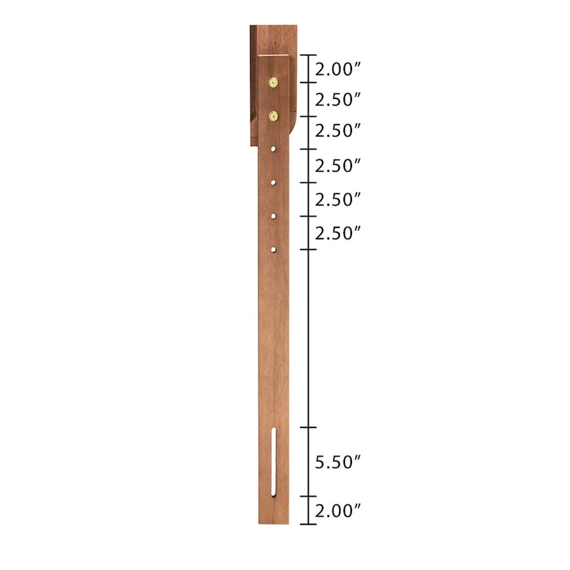 Lit plateforme Lucine en bois, finition frêne et noyer, style moderne du milieu du siècle