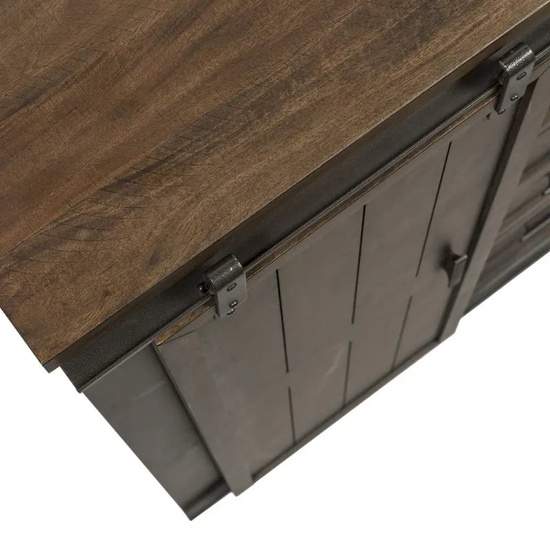 Coffre à porte coulissante Thornwood Hills Rock gris battu