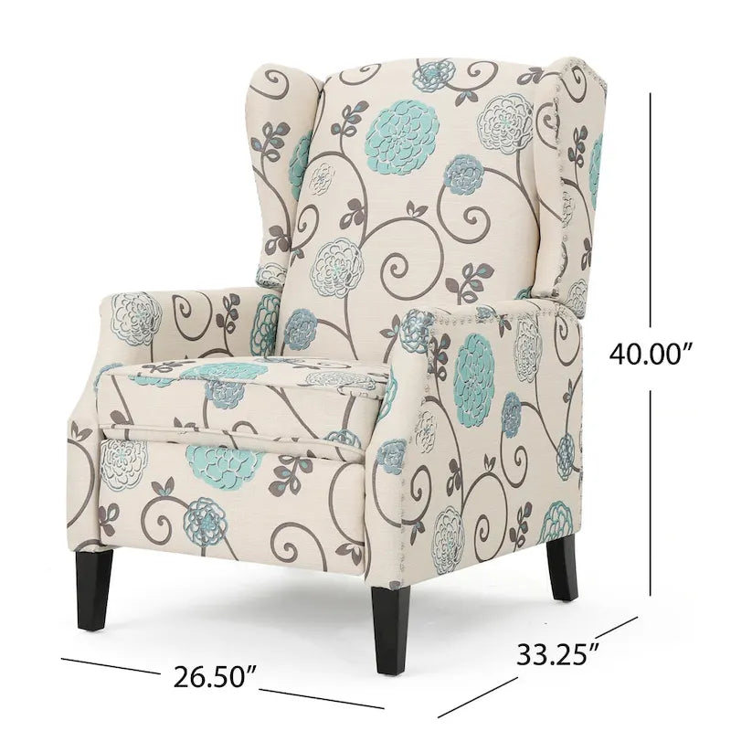Fauteuil inclinable à oreilles Wescott de Christopher Knight Home