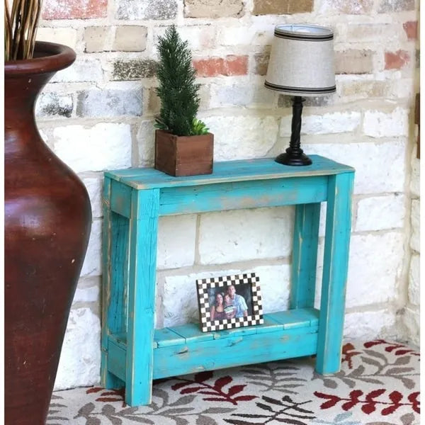 Table d'appoint rustique bohème