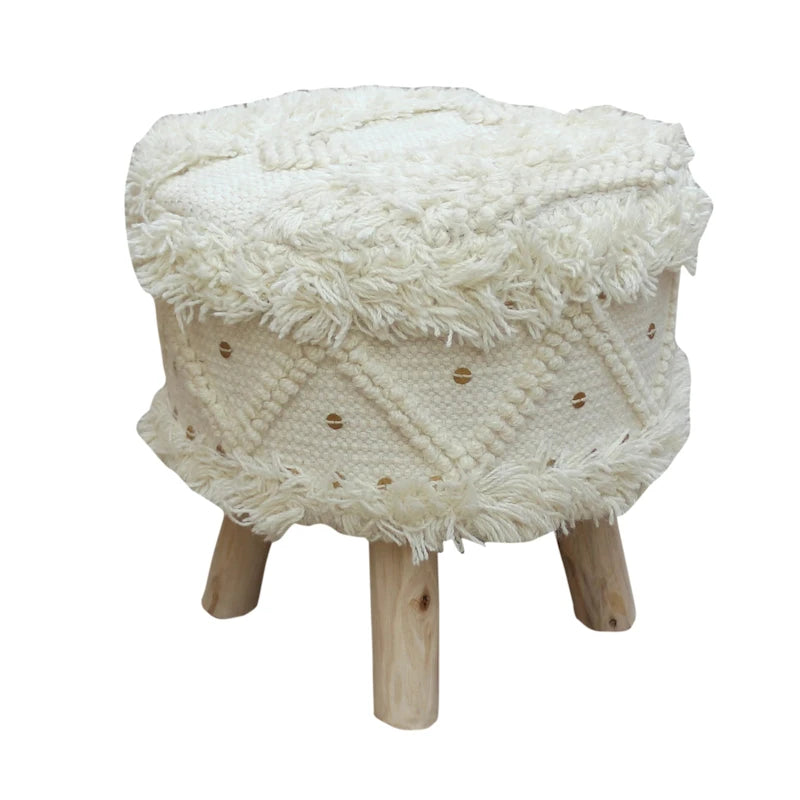Tabouret Roja en tissu bohème fait main par Christopher Knight Home