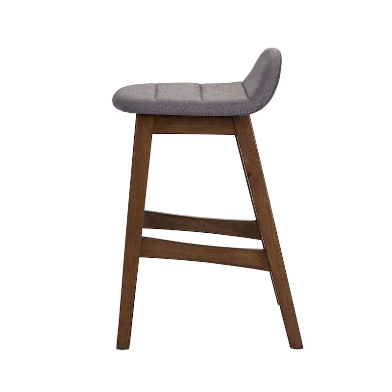 Chaise de comptoir Space Savers en noyer satiné de 61 cm (lot de 2)