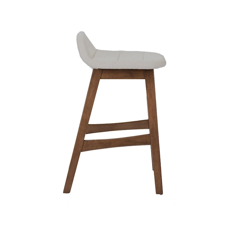 Chaise de comptoir Space Savers en noyer satiné de 61 cm (lot de 2)