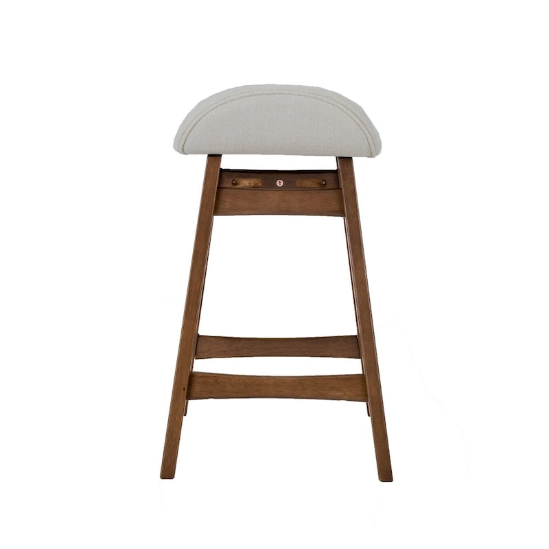 Chaise de comptoir Space Savers en noyer satiné de 61 cm (lot de 2)