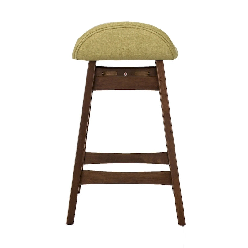 Chaise de comptoir Space Savers en noyer satiné de 61 cm (lot de 2)