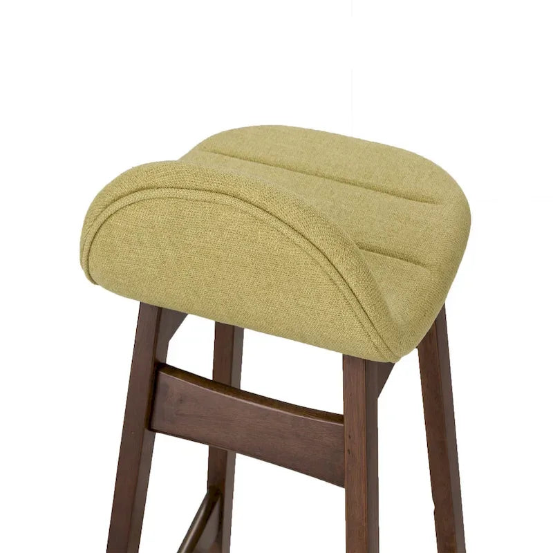 Chaise de comptoir Space Savers en noyer satiné de 61 cm (lot de 2)