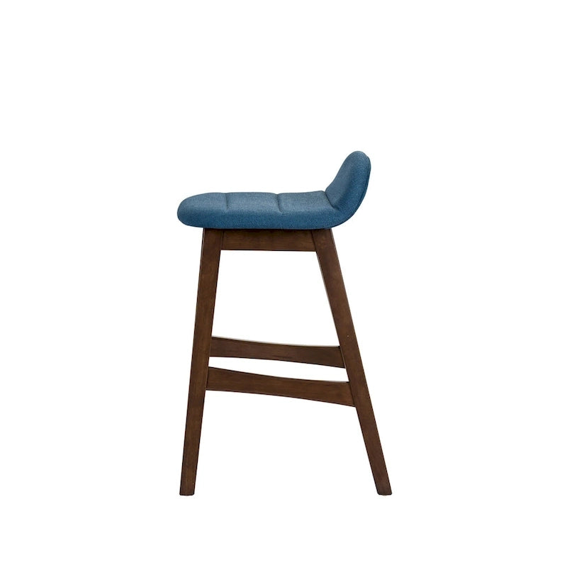 Chaise de comptoir Space Savers en noyer satiné de 61 cm (lot de 2)