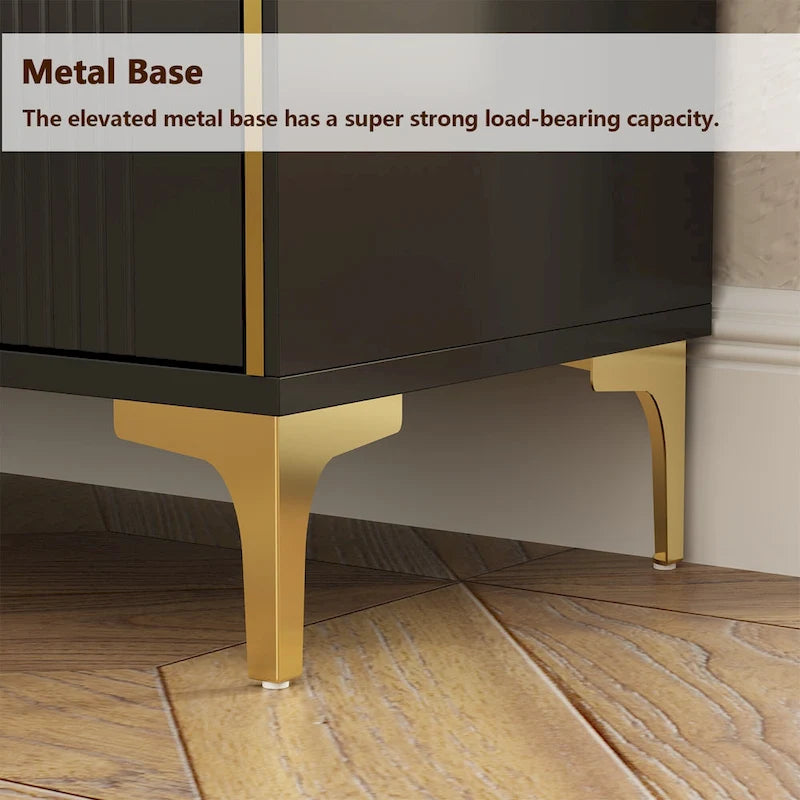 Commode moderne blanche à 6 tiroirs, coffre de rangement en bois