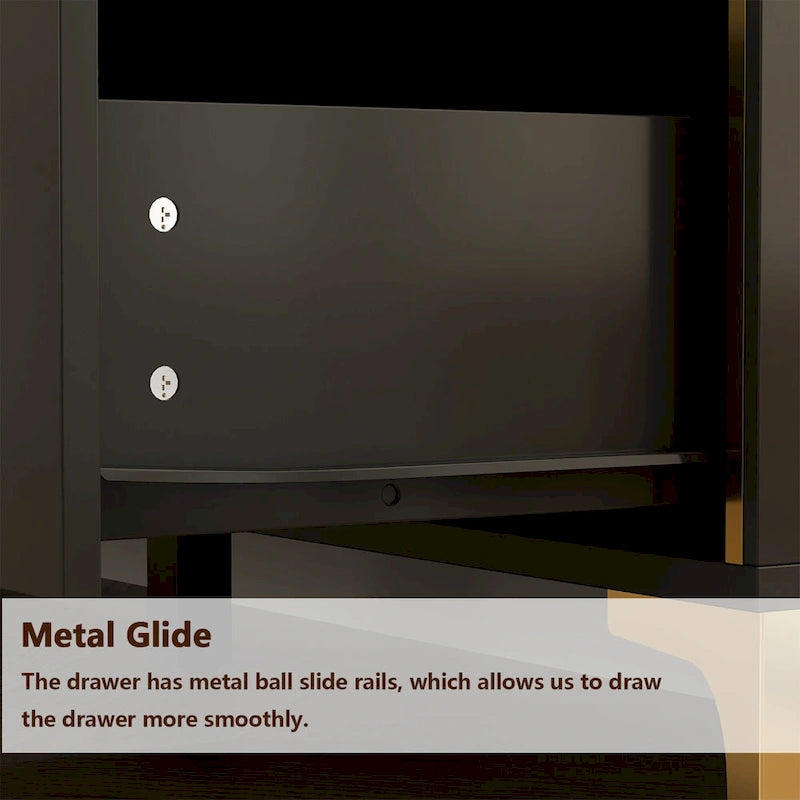 Commode moderne blanche à 6 tiroirs, coffre de rangement en bois