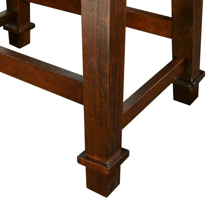 Tabouret de bar Linon Elle en similicuir noir sans dossier, 79 cm (31,01 pouces).